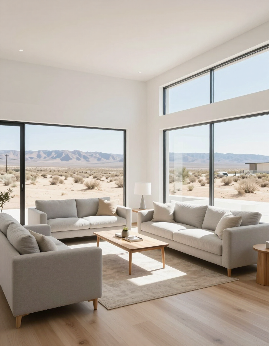 Recurring house cleaning in Fort Mohave: a clean, bright living room